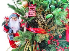 LAALU Sada vianočných ozdôb 106 ks v krabici SANTA CLAUS na vianočný stromček 120-210 cm
