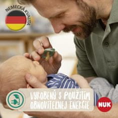 Nuk NATURE dudlík latex 6-18m. 2 ks BOX zelená