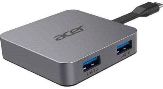 Acer dokovací stanice USB-C dongle 4v1, 2x USB-A, HDMI, USB-C, PD 100W