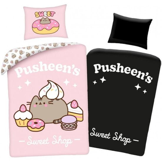 Halantex Bavlnené posteľné obliečky Cukráreň mačičky Pusheen