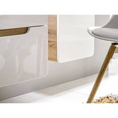 Kúpeľňová skrinka ARUBA WHITE 805 - dub craft zlatý/biely lesk