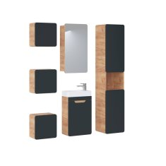 Kúpeľňová skrinka ARUBA COSMOS 800 - dub artisan/čierny mat