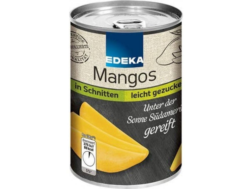 Edeka Mango plátky olúpané ľahko sladené 425g