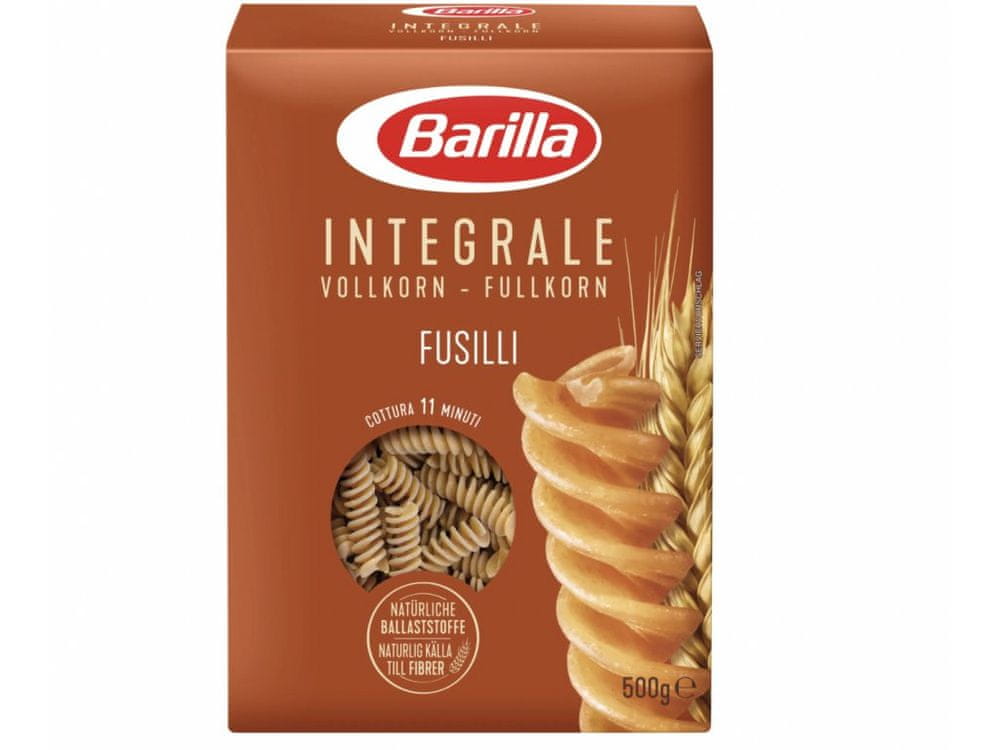 Barilla celozrnné cestoviny Integrale Fusilli original z Talianska 500g