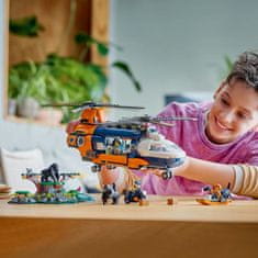 LEGO City 60437 Helikoptéra na prieskum džungle v základnom tábore