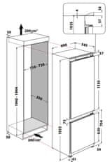 Whirlpool vestavná chladnička SP40 812 EU 2 + záruka 10 let na kompresor