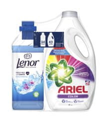 Ariel Ariel Color Tekutý Prací Prostriedok, 43 Pranie a Lenor Aviváž, 850 ml