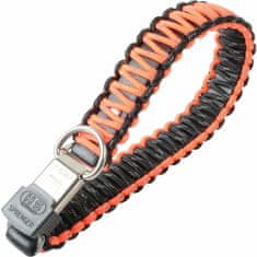 HERM. SPRENGER HS Obojok PARACORD, 3cm/50cm, ClicLock, oranžový reflexný