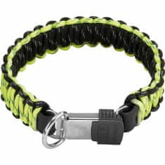 HERM. SPRENGER HS Obojok PARACORD, 3cm/40cm, ClicLock, žltý reflexný