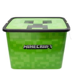 Stor Plastový úložný box MINECRAFT 23L, 04406