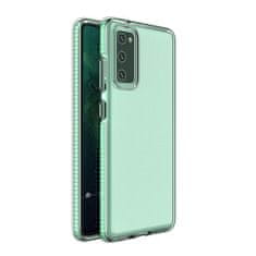 HURTEL SPRING CASE KRYT GÉLOVÉ PUZDRO S FAREBNÝM RÁMOM PRE XIAOMI REDMI NOTE 10 / REDMI NOTE 10S MINT