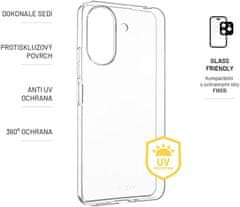 FIXED TPU gelové pouzdro Slim AntiUV pro Xiaomi Redmi 13C/POCO C65, čirá