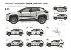 Rider Ochranné lišty bočných dverí, Toyota Yaris IV Cross, 2020- ,