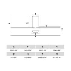 FARO Barcelona FARO MINI PUNT TUB S LED stropný ventilátor, čierna s DC motorom