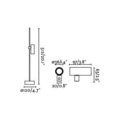 FARO Barcelona FARO CLAP 512 stojaca lampa, čierna 6W 3000K 38st.