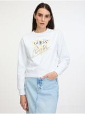 Guess Biela dámska mikina Guess Icon Sweatshirt M