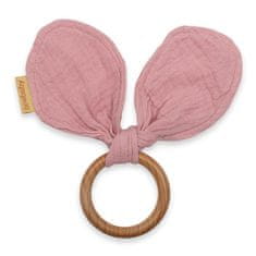 NEW BABY Kúsok s listami New Baby Ears pink 