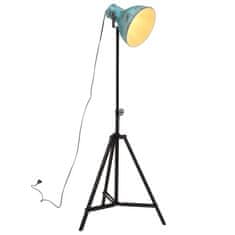 Vidaxl Podlahová lampa 25 W šmuhovaná modrá 61x61x90/150 cm E27