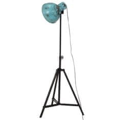 Vidaxl Podlahová lampa 25 W šmuhovaná modrá 61x61x90/150 cm E27