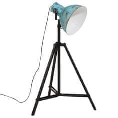 Vidaxl Podlahová lampa 25 W šmuhovaná modrá 61x61x90/150 cm E27