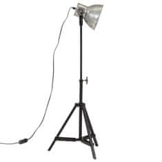 Vidaxl Podlahová lampa 25 W starožitná strieborná 35x35x65/95 cm E27