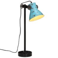 Vidaxl Stolová lampa 25 W šmuhovaná modrá 15x15x55 cm E27