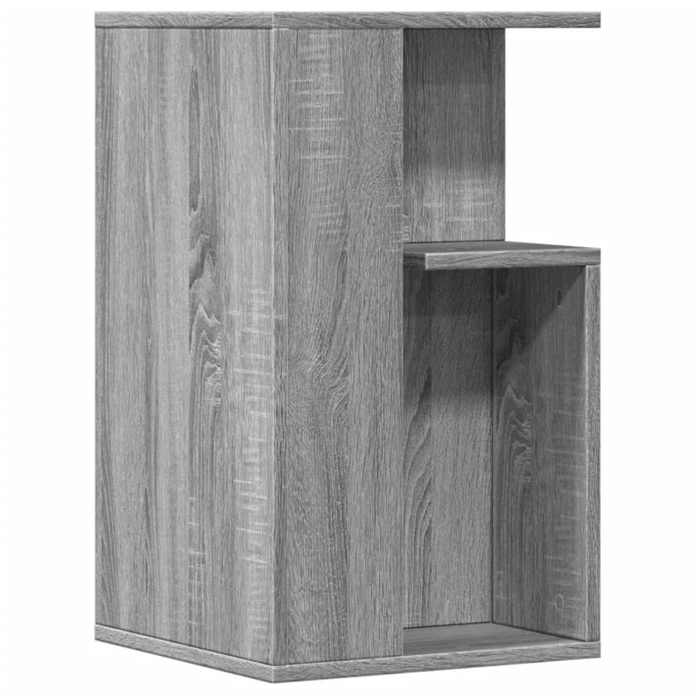 Vidaxl Príručný stolík sivý sonoma 35x35x60 cm kompozitné drevo