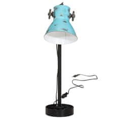 Vidaxl Stolová lampa 25 W šmuhovaná modrá 15x15x55 cm E27