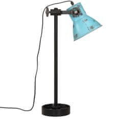 Vidaxl Stolová lampa 25 W šmuhovaná modrá 15x15x55 cm E27