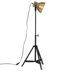 Vidaxl Podlahová lampa 25 W starožitná mosadzná 35x35x65/95 cm E27