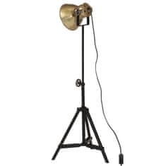 Vidaxl Podlahová lampa 25 W starožitná mosadzná 35x35x65/95 cm E27