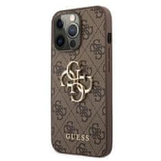 Guess Guess 4G Big Metal Logo – Puzdro na iPhone 13 Pro Max (hnedé) 