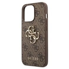 Guess Guess 4G Big Metal Logo – Puzdro na iPhone 13 Pro Max (hnedé) 