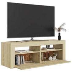 Vidaxl TV skrinka s LED svetlami dub sonoma 120x35x40 cm