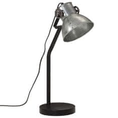 Petromila vidaXL Stolová lampa 25 W starožitná strieborná 17x17x60 cm E27