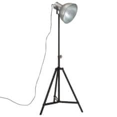 Petromila vidaXL Podlahová lampa 25 W starožitná strieborná 61x61x90/150 cm E27