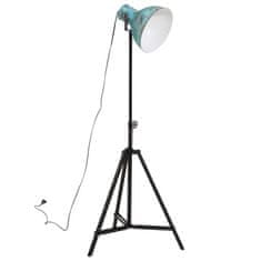 Petromila vidaXL Podlahová lampa 25 W šmuhovaná modrá 61x61x90/150 cm E27