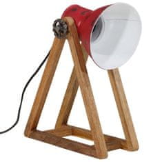 Petromila vidaXL Stolová lampa 25 W šmuhovaná červená 30x17x40 cm E27