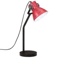 Petromila vidaXL Stolová lampa 25 W šmuhovaná červená 17x17x60 cm E27