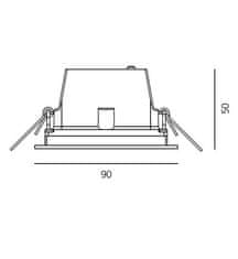 Artemide Artemide Zeno Up 4 - 10d 3000K - strieborná NL1708610K002