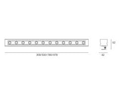 Artemide Artemide LineaLed WW nastaviteľná lampa 8,5W - 12d 3000K NL1733010K0