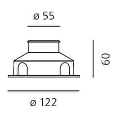 Artemide Artemide Ego 55 Flat pochôdzne oceľ 14d 3000K kruh T40002SPW00