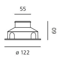 Artemide Artemide Ego 55 Flat pochôdzne hliník 14d 3000K štvorec T40001SPW00