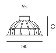 Artemide Artemide Ego 55 pojazdové oceľ 32d 3000K štvorec T4002WFLW00