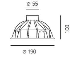 Artemide Artemide Ego 55 pojazdové oceľ EL 3000K kruh T4032ELPTW00