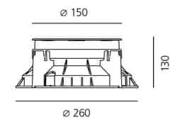 Artemide Artemide Ego 150 sklo pochôdzne 5d 3000K kruh T4110NSPW00