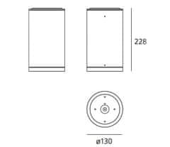 Artemide Artemide Calumet 13 stropné 38d 3000K T41961LW10