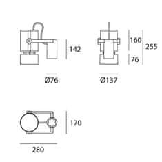 Artemide Artemide Cariddi 30 tyčové T419800W00