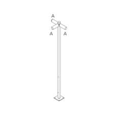 Artemide Artemide Walking - stojka 2500 - 3x180d hlavy - A 90h T4507D30