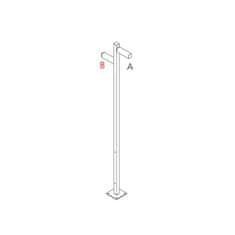 Artemide Artemide Walking - stojka 2500 - 2x180d hlavy - A 90h plus B 60h T4507G30